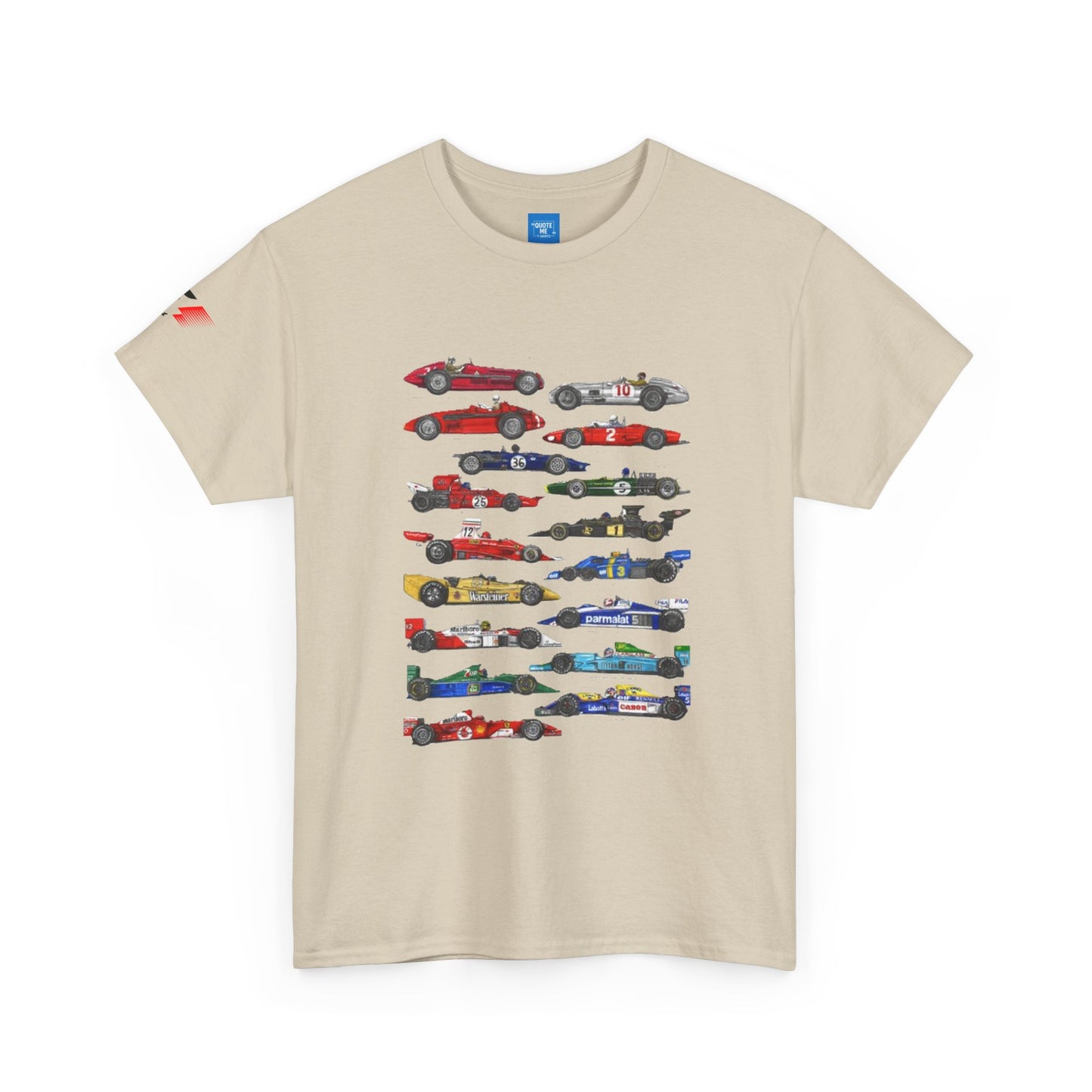 Unofficial 50 years of F1 Racing Tee, F1 Shirt, Motorsport Graphic Top, Race Car Apparel, Automotive Clothing