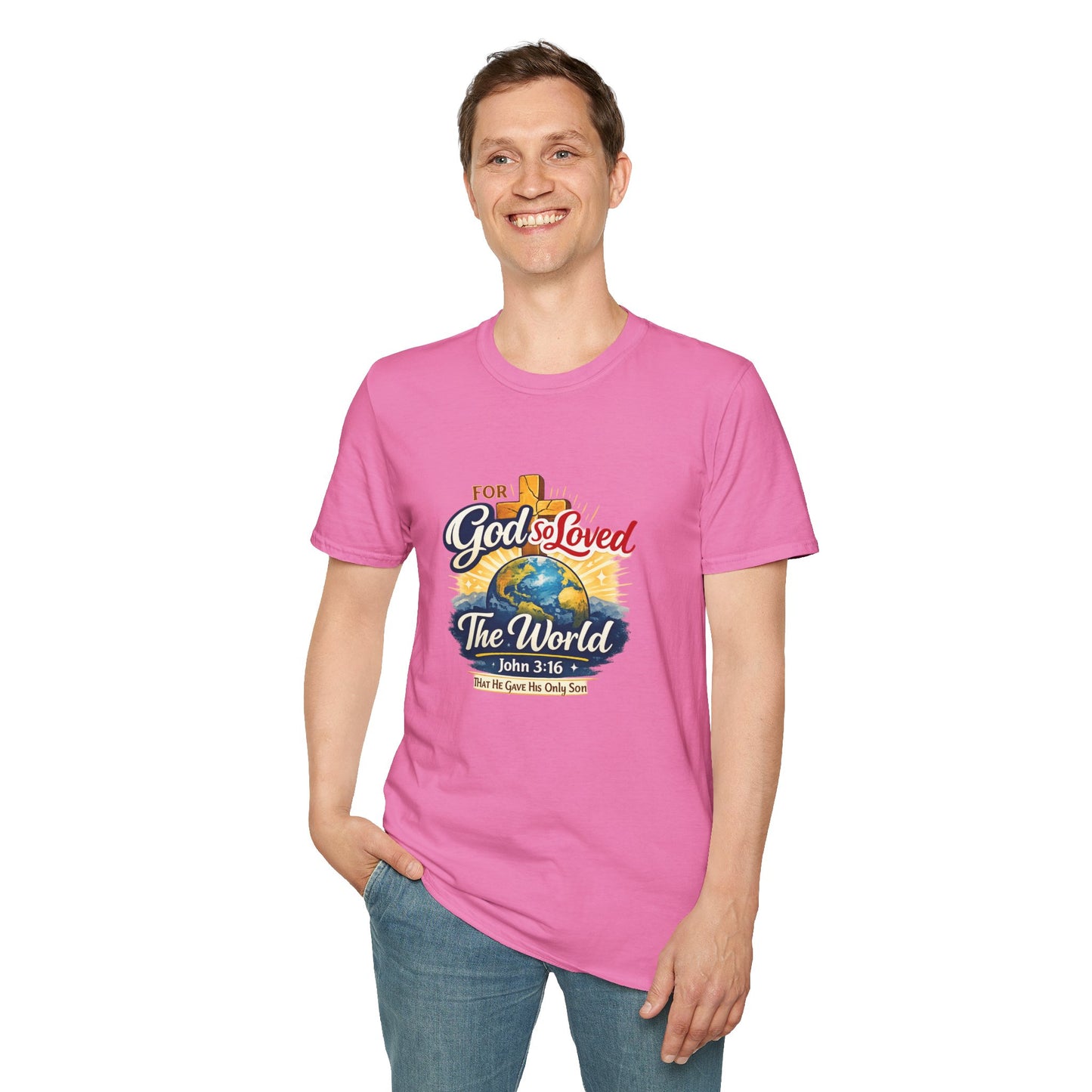 For God So Loved The World T-Shirt — Christian Faith Tee