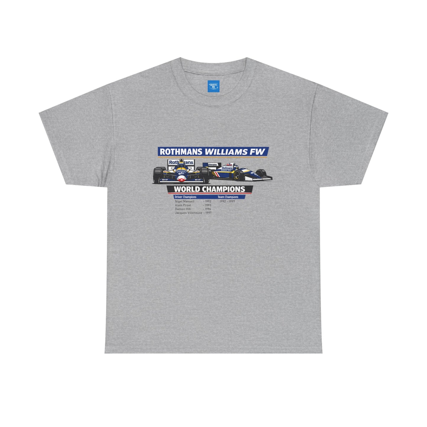 90s Williams Formula One Racing Tee — Retro Motorsport T-Shirt