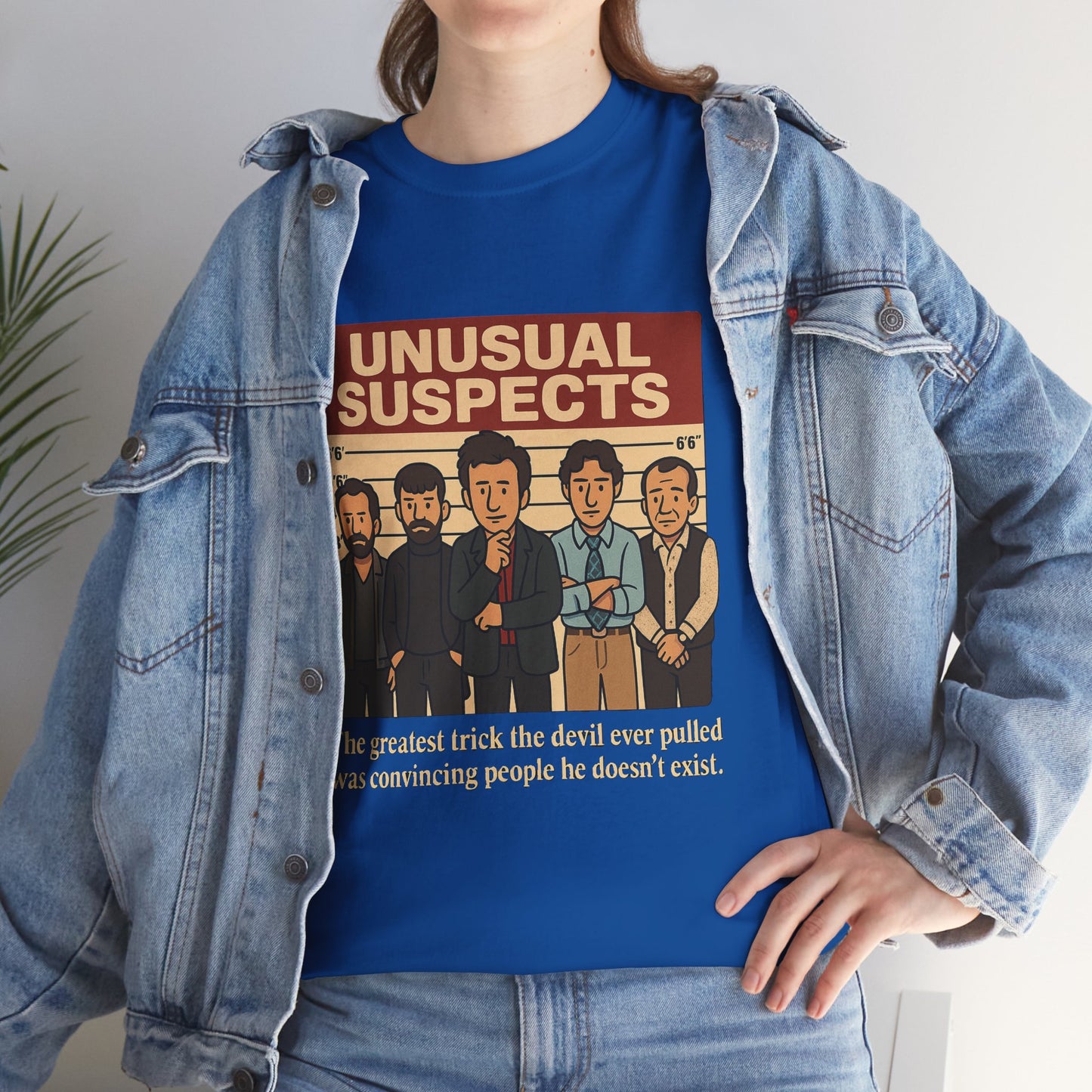Unisex Heavy Cotton Tee - Unusual Suspects Inspired Quote T-Shirt, Graphic Tee, Unique Gift, Movie Quote Shirt, Cool Tee