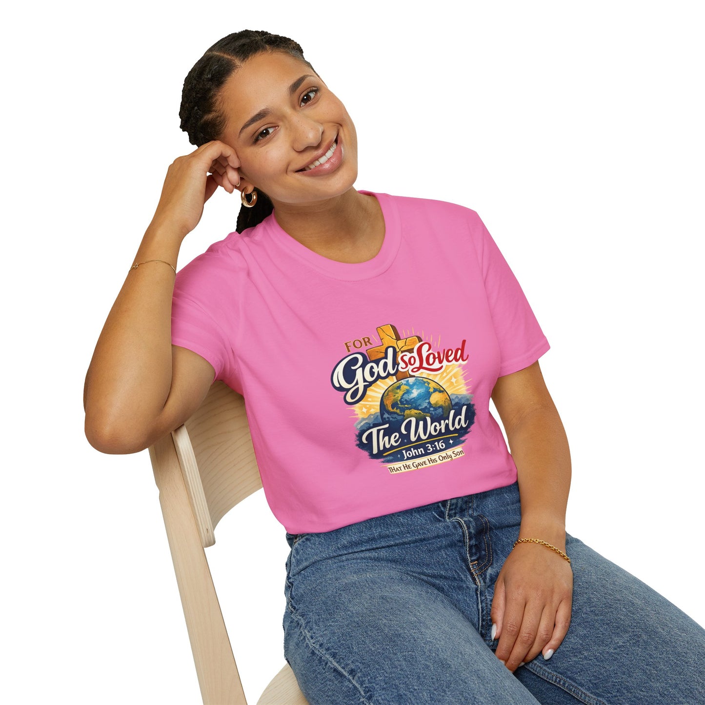 For God So Loved The World T-Shirt — Christian Faith Tee