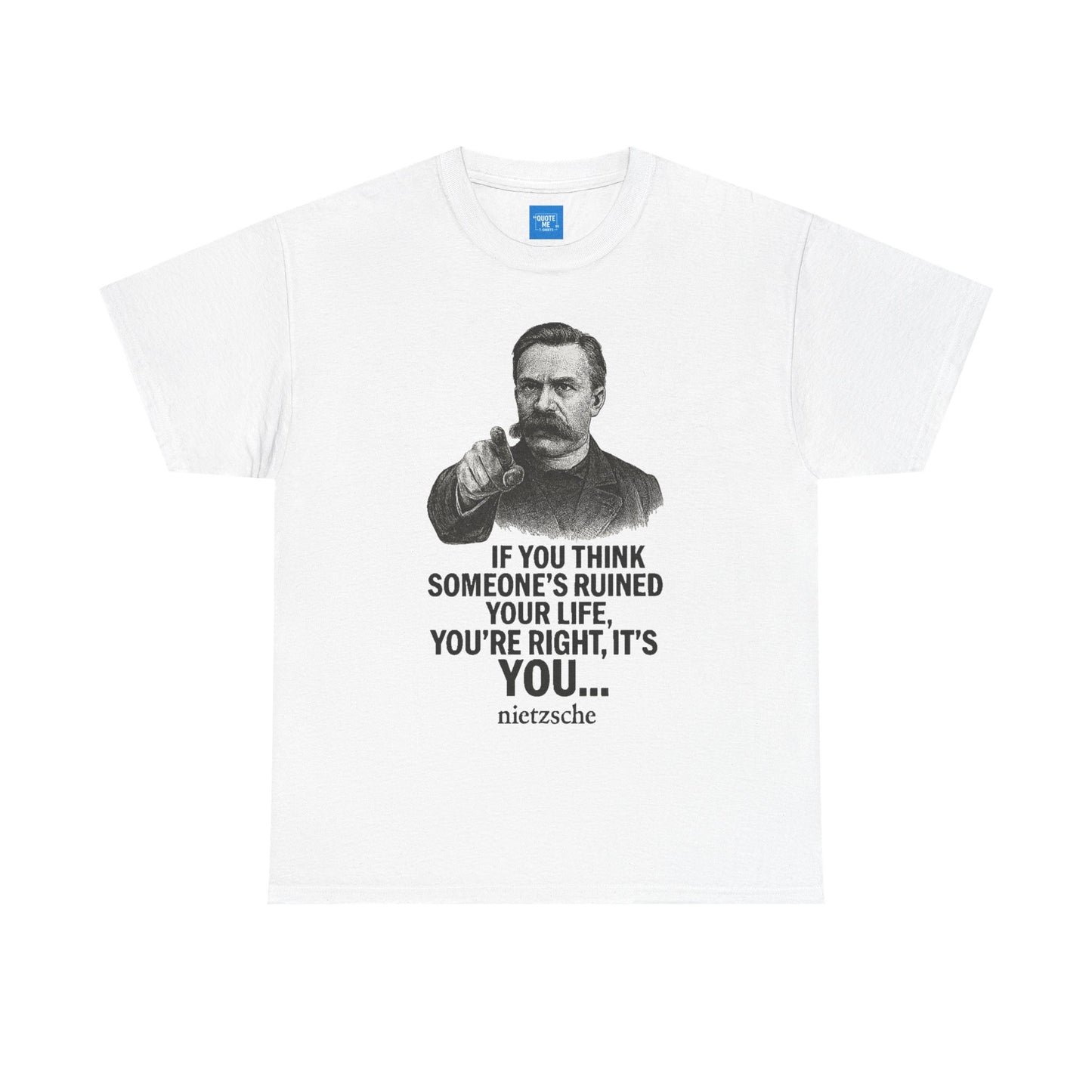 Philosophical Nietzsche Tee, Men Women Unisex Shirt, Existential Quote Graphic Top, Gift for Philosophy Lovers, Classic Cotton Tee,