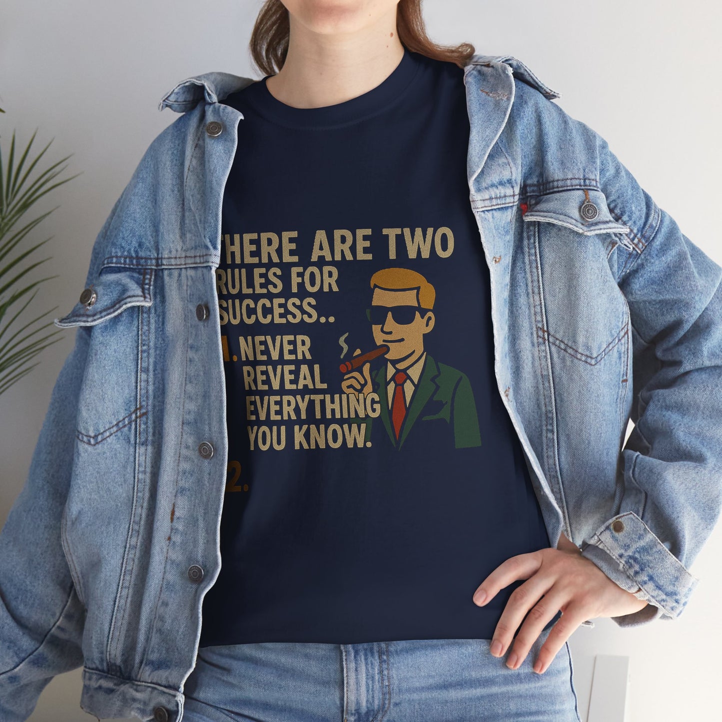 Motivational Two Rules for Success Unisex Heavy Cotton Tee, Inspirational Graphic Tee, Success Quote Shirt, Positive Vibes Shirt, Gift for