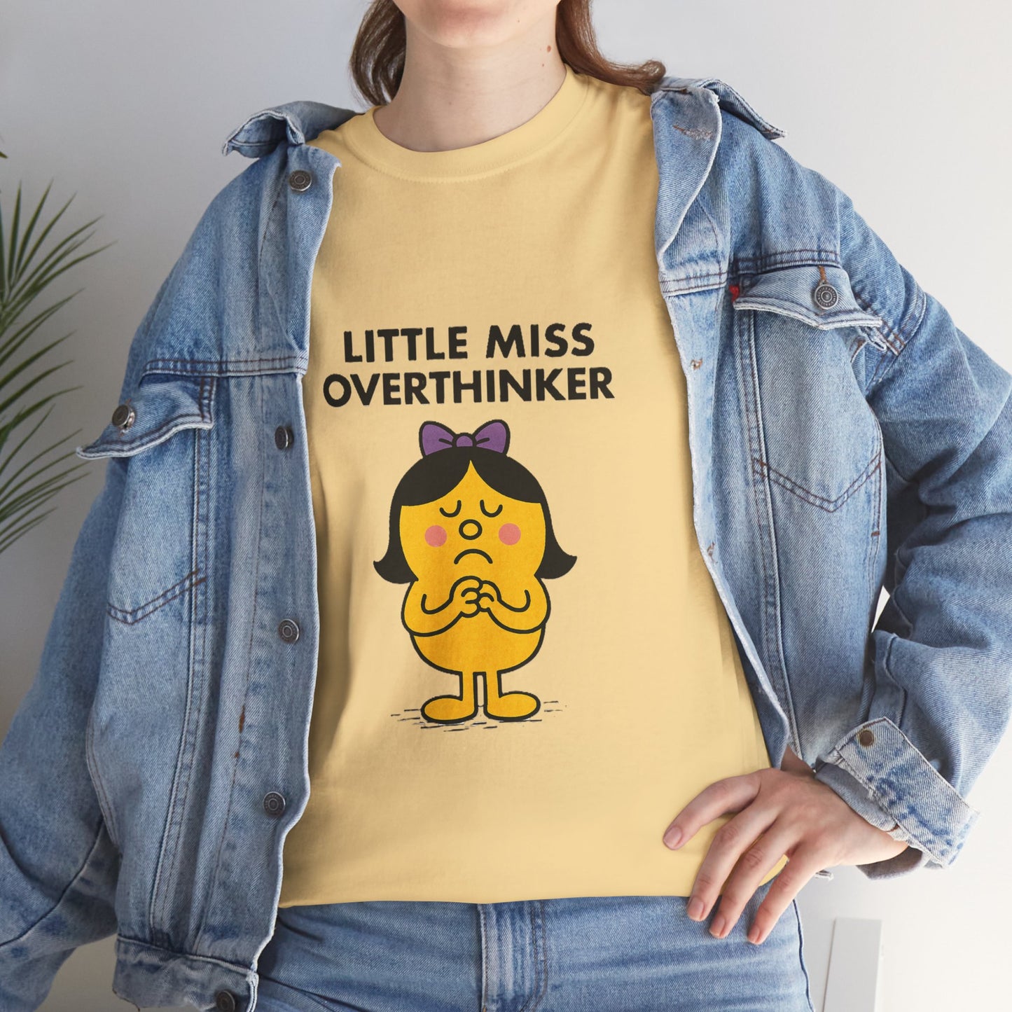 Little Miss Overthinker T-Shirt, Funny Graphic Tee, Sarcastic Women's Top, Gift for Overthinkers, Unisex Cotton Shirt