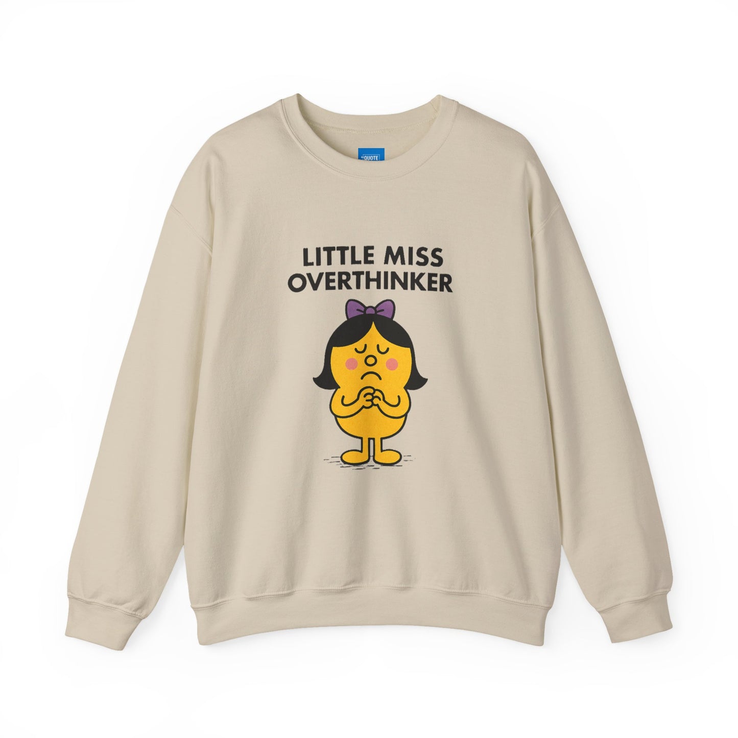 Little Miss Overthinker Sweatshirt, Funny Crewneck Jumper, Gift for Overthinkers, Cosy Pullover, Unisex Sweatshirt, Comfy Sweater