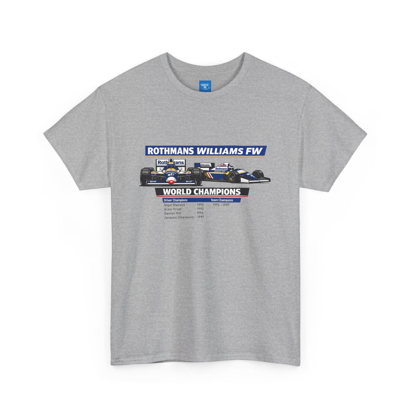 90s Williams Formula One Racing Tee — Retro Motorsport T-Shirt