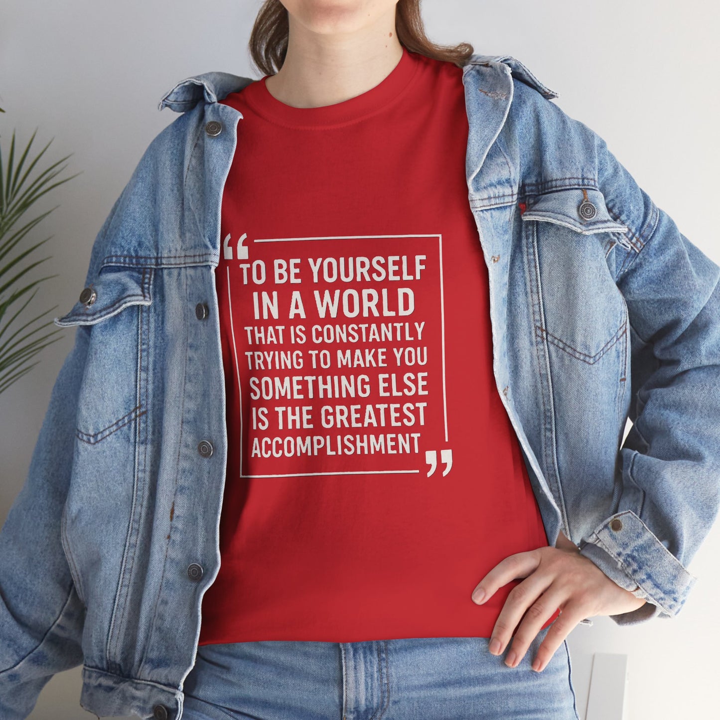 Be Yourself Unisex T-Shirt - Inspirational Quote Tee, Motivational Graphic Shirt, Self Expression Clothing, Positive Vibes Top,