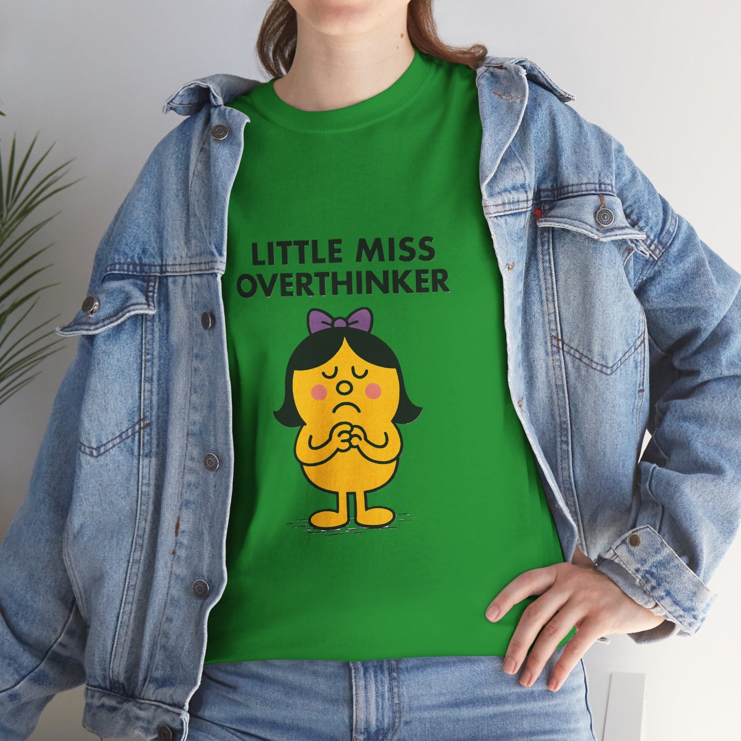Little Miss Overthinker T-Shirt, Funny Graphic Tee, Sarcastic Women's Top, Gift for Overthinkers, Unisex Cotton Shirt