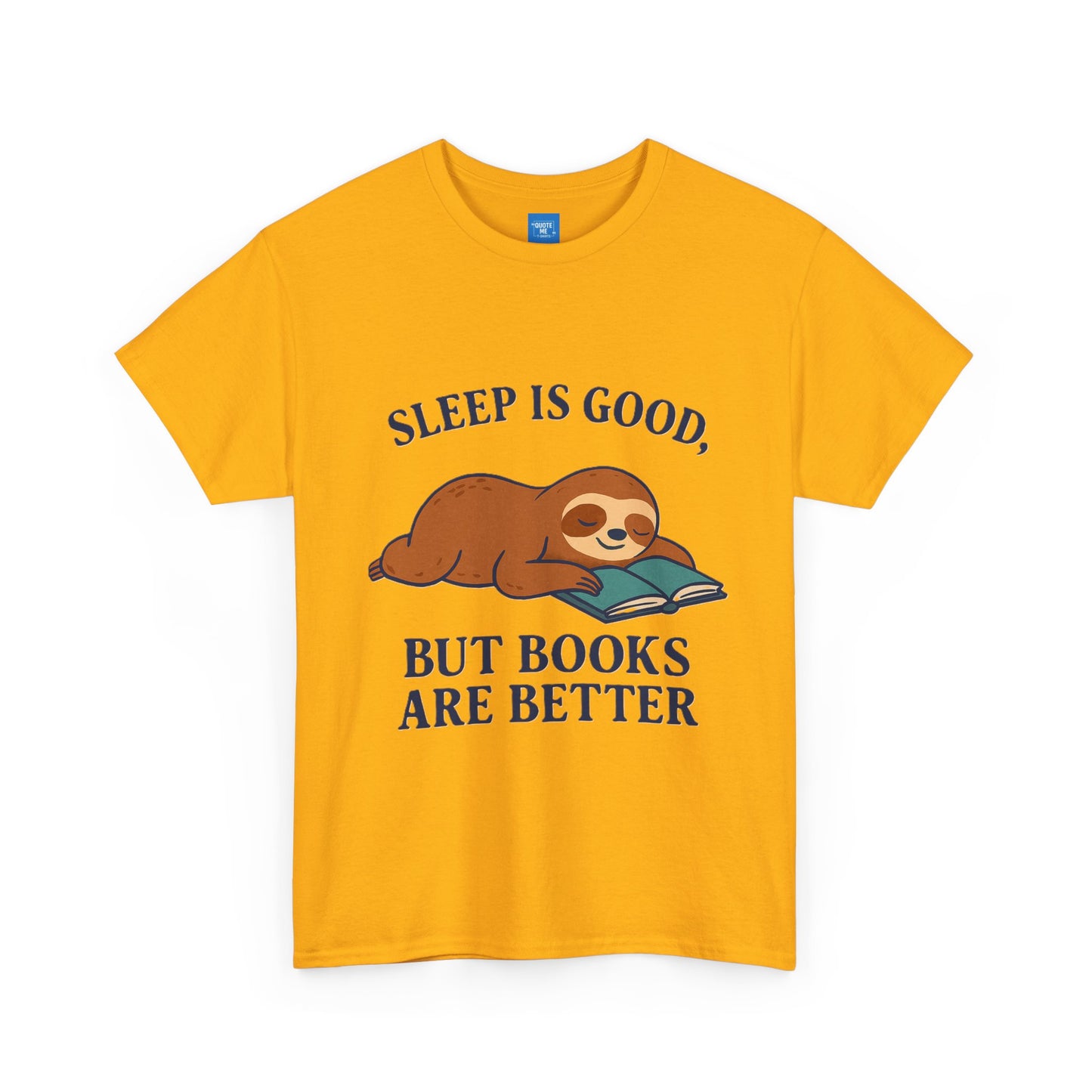 Sloth Book Lover Tee, Sleep is Good Shirt, Funny Bookworm Gift, Lazy Day T-Shirt, Relaxing Reading Top