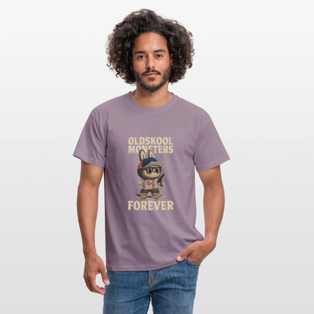 OldSkool Monsters T-shirt - purple-grey 