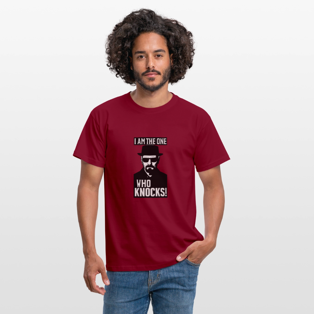I am the one who knocks T-shirt - brick red