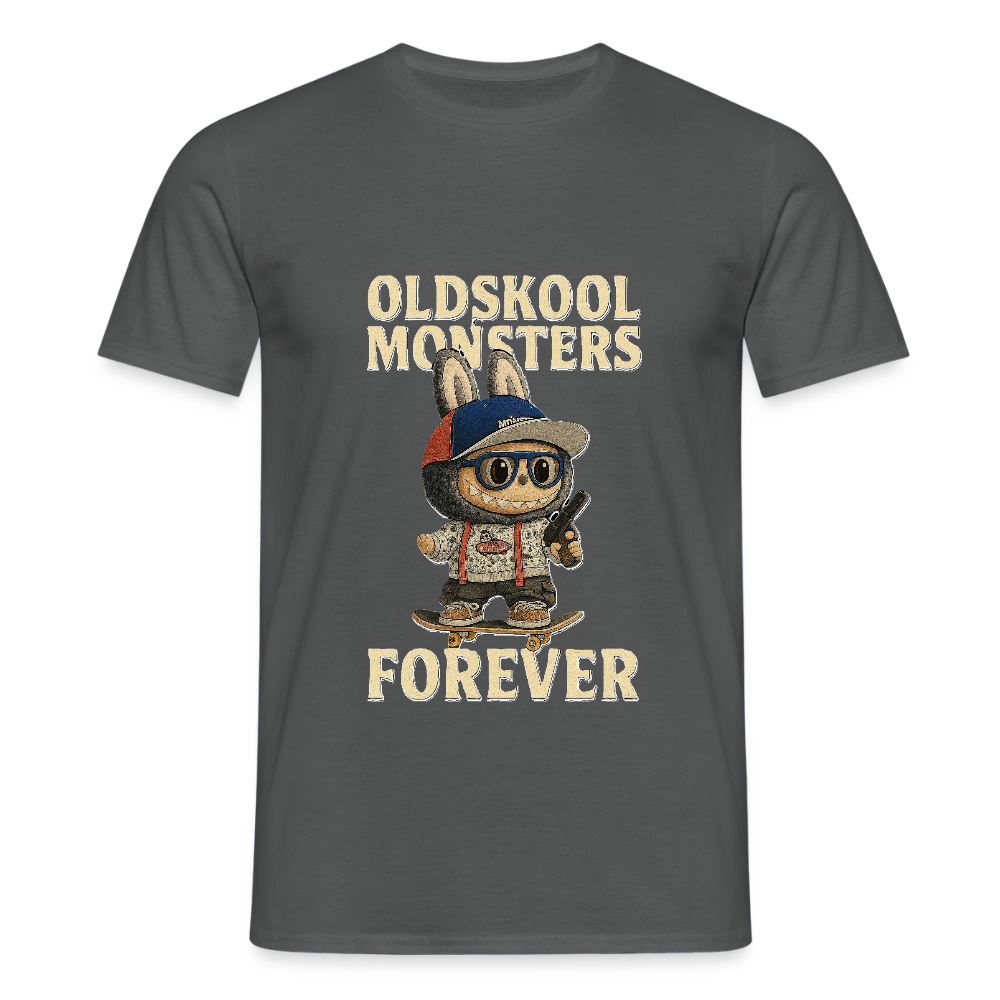 OldSkool Monsters T-shirt - charcoal grey
