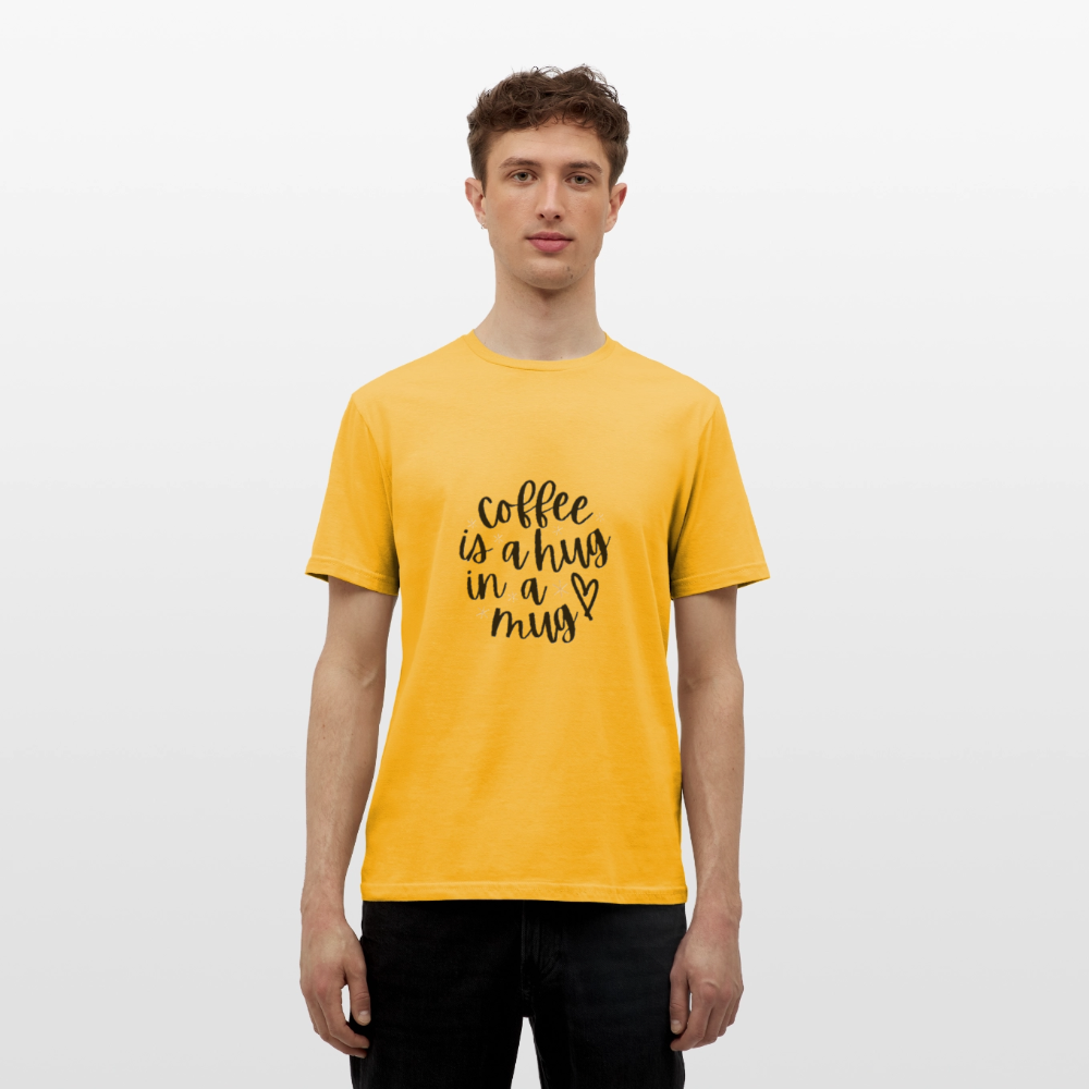 Coffee is a hug T-shirt - yellow
