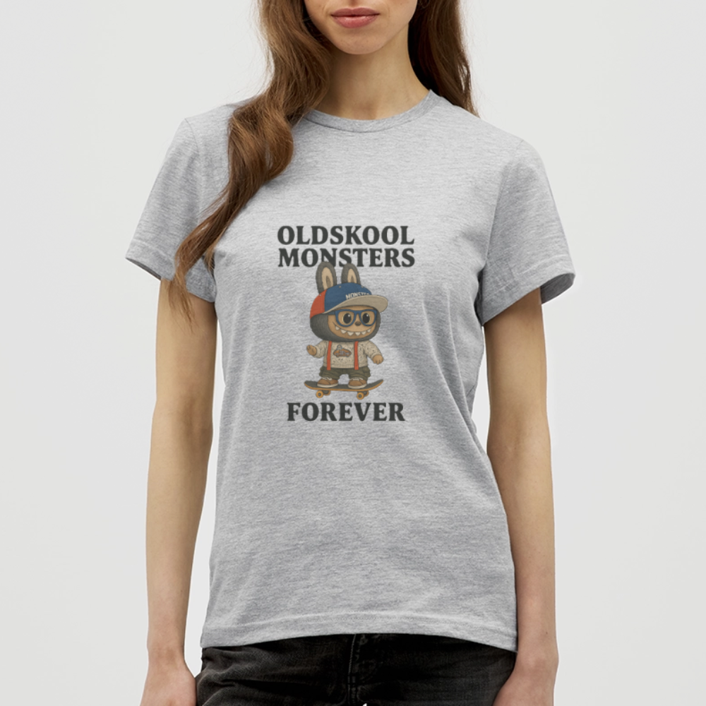 Oldskool Monsters T-shirt - heather grey