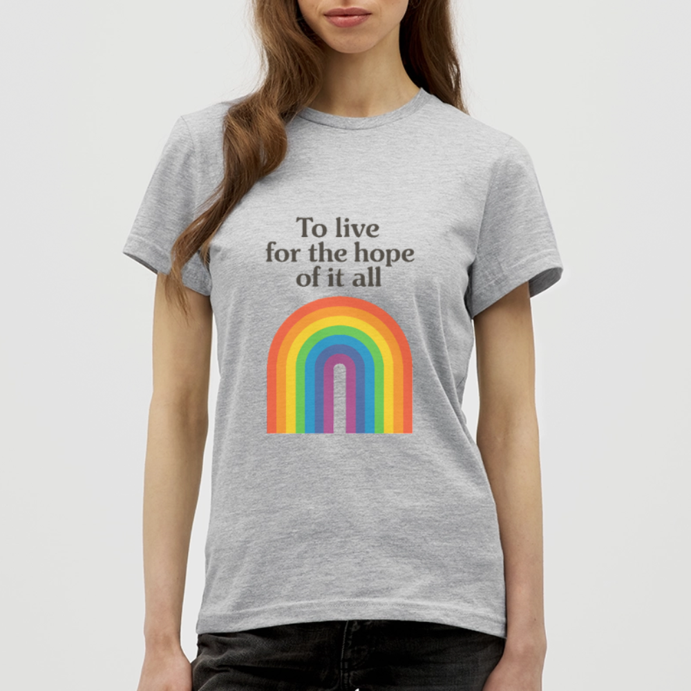 Women's  'For the hope of it all' T-Shirt - heather grey