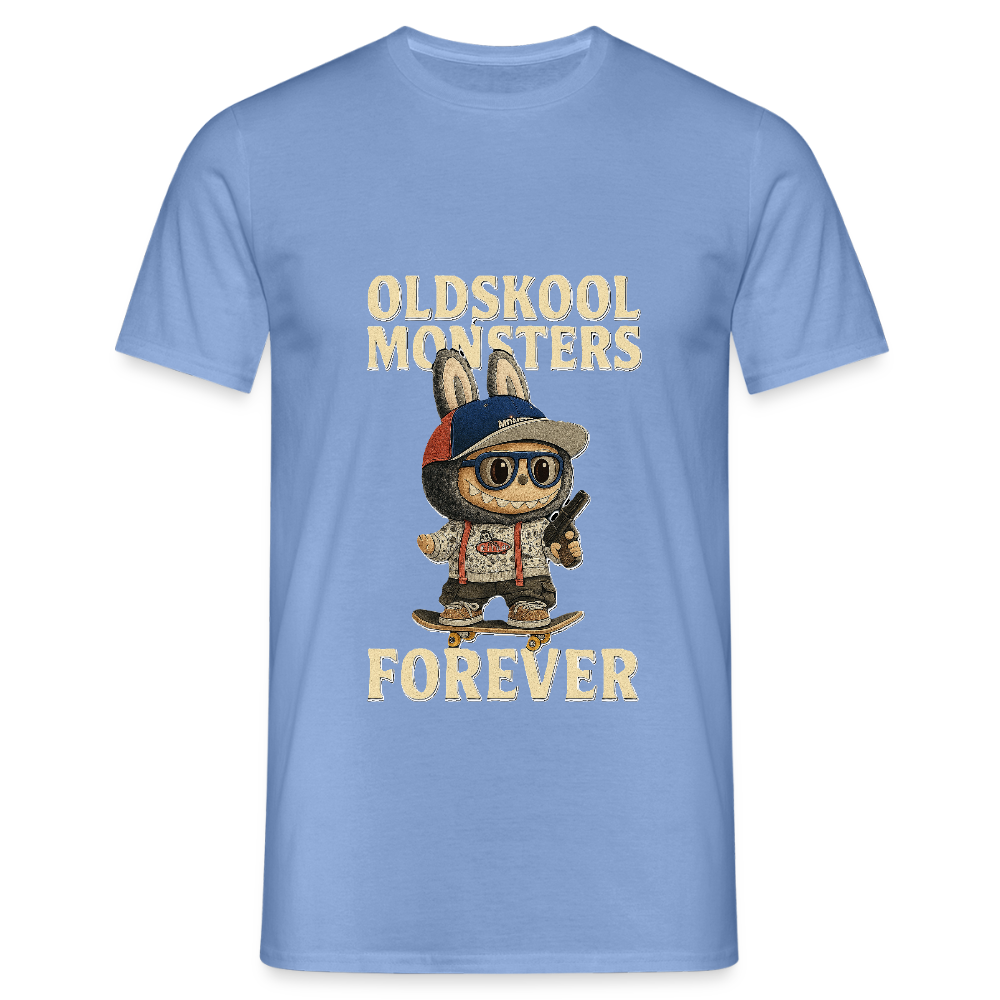 OldSkool Monsters T-shirt - carolina blue