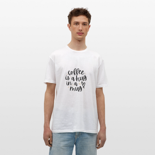 Coffee is a hug T-shirt - white