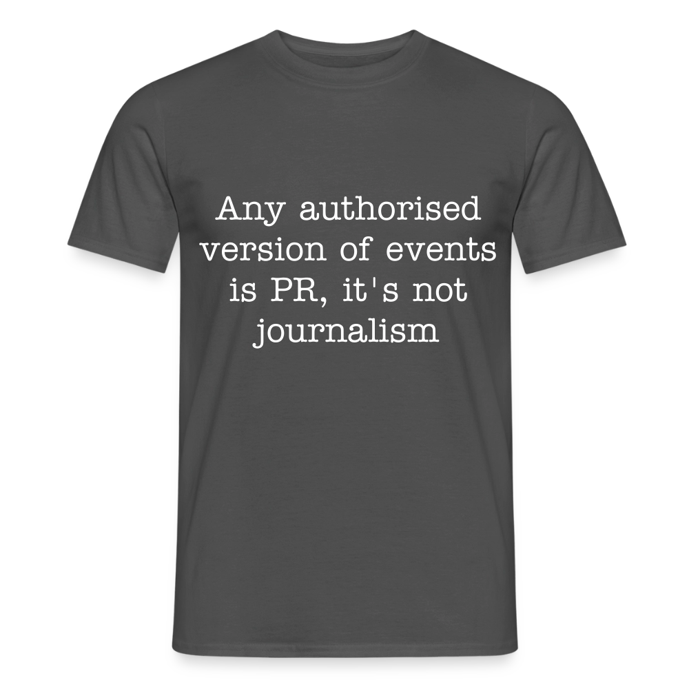 George Orwell Quote T-Shirt - charcoal grey