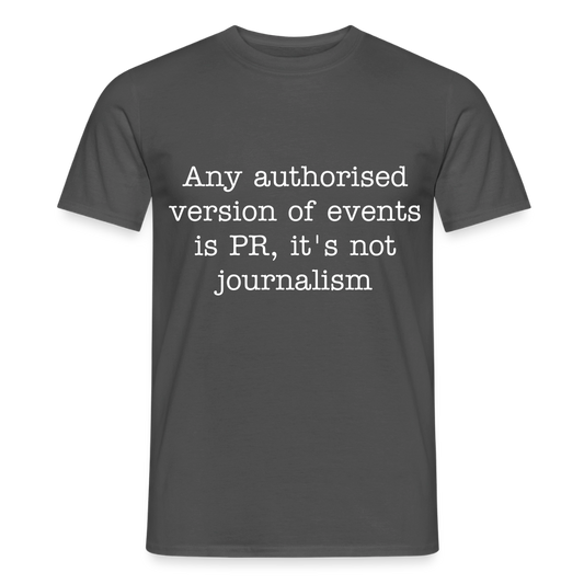 George Orwell Quote T-Shirt - charcoal grey