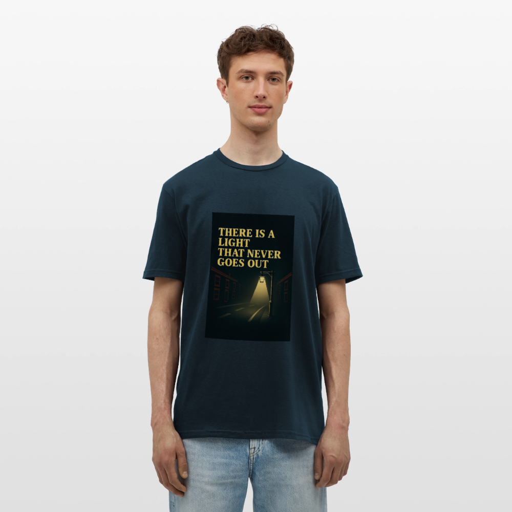 There is a light T-shirt - navy