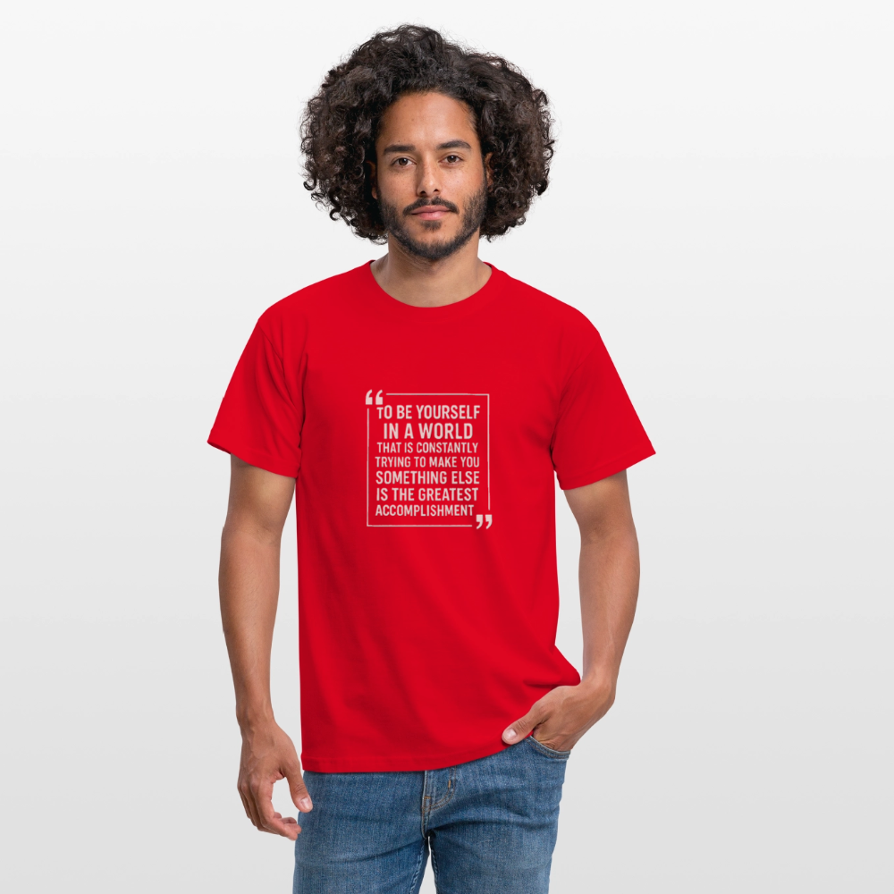 Be yourself T-Shirt - red