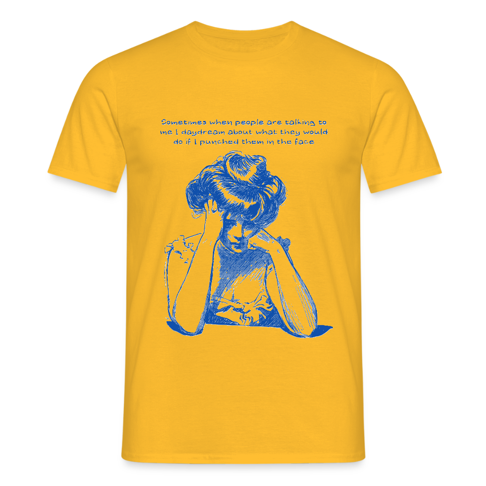 Sometimes I wonder T-shirt - yellow