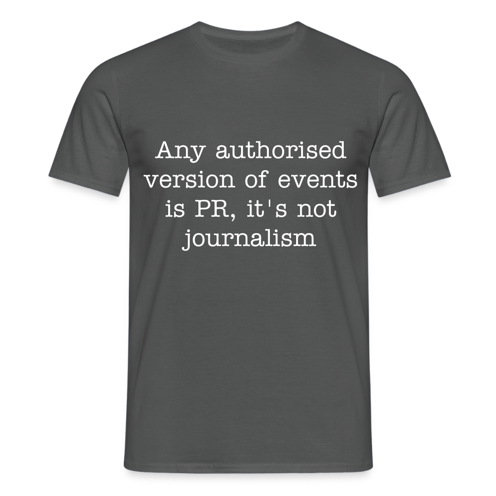 George Orwell Quote T-Shirt - charcoal grey