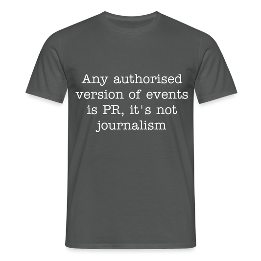 George Orwell Quote T-Shirt - charcoal grey