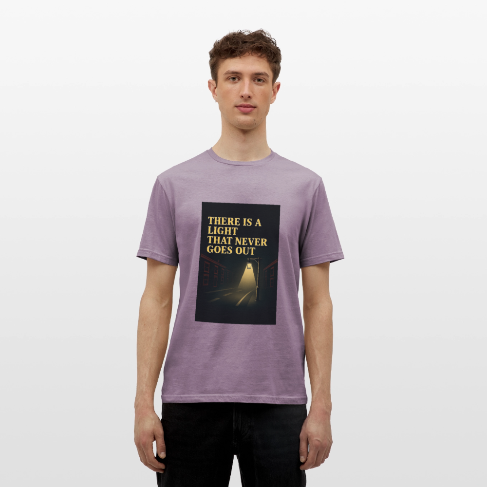 There is a light T-shirt - purple-grey 