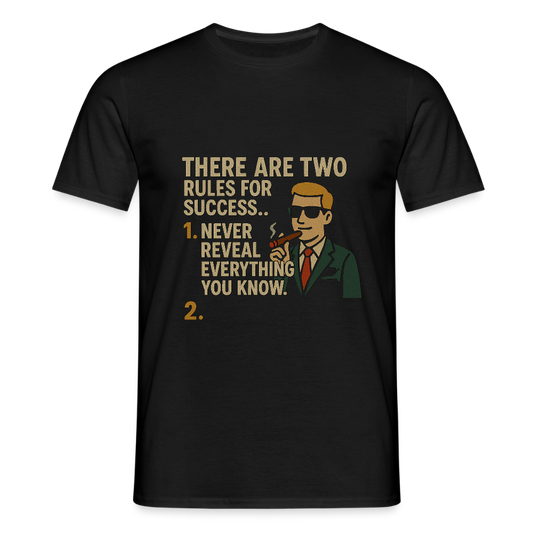 Two rules for success T-shirt - black