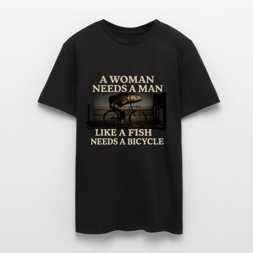 Like a fish needs a bicycle T-Shirt - black