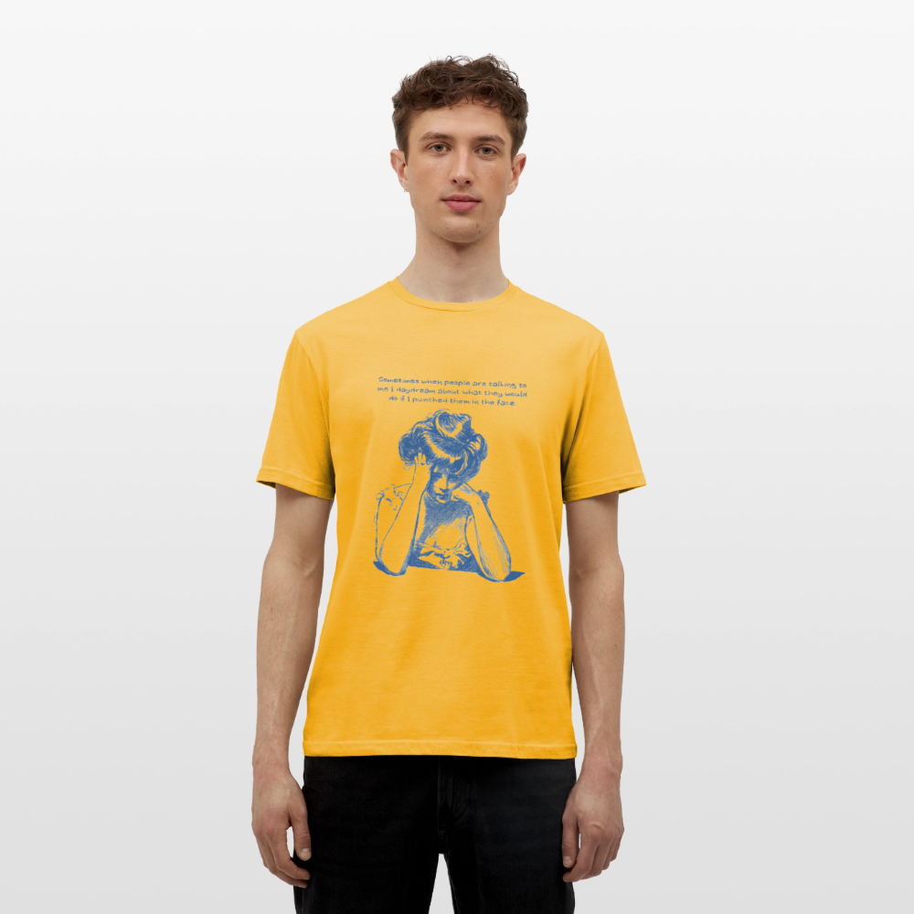Sometimes I wonder T-shirt - yellow