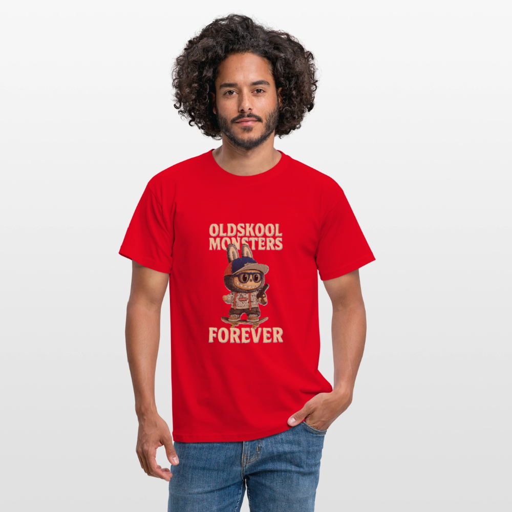 OldSkool Monsters T-shirt - red