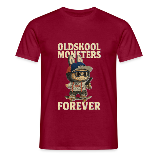 OldSkool Monsters T-shirt - brick red