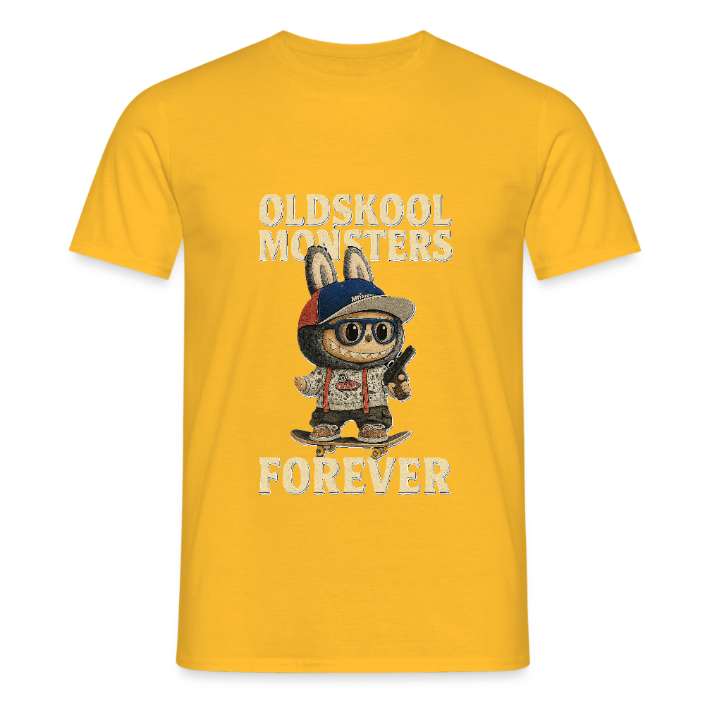 OldSkool Monsters T-shirt - yellow