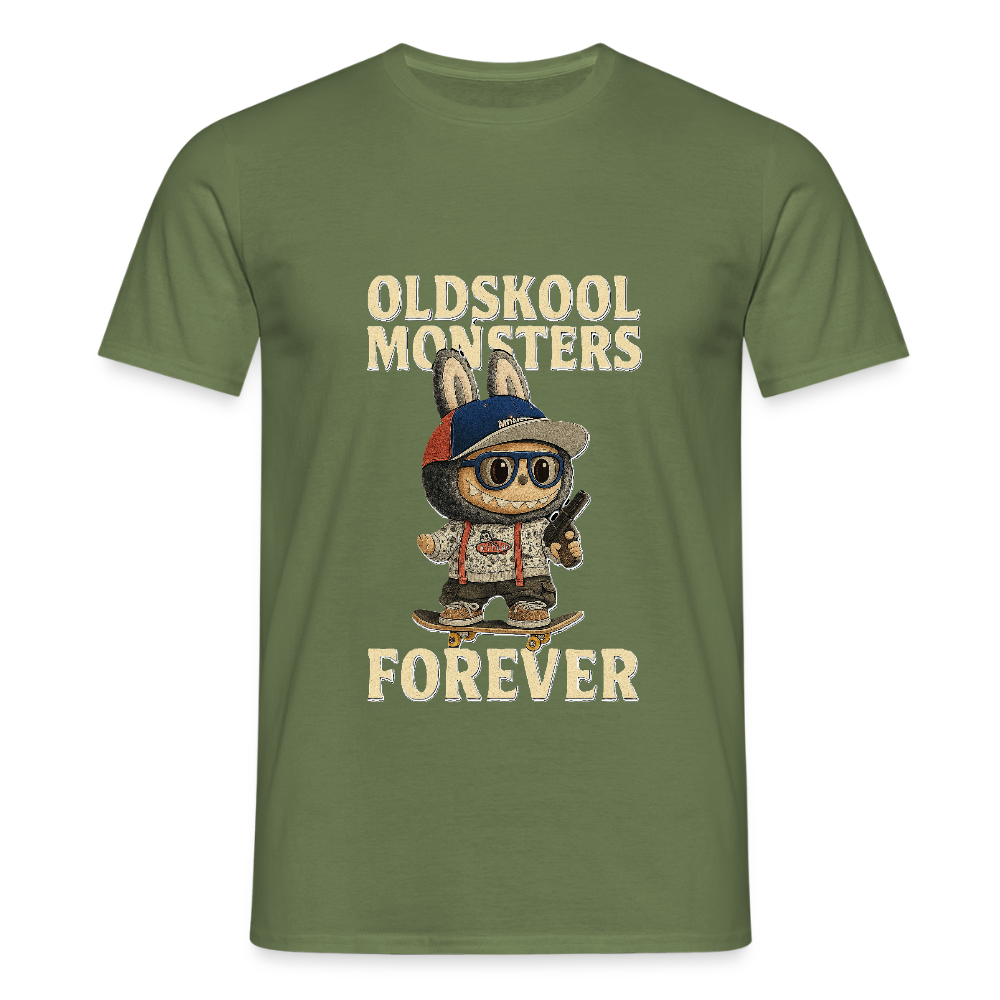 OldSkool Monsters T-shirt - military green