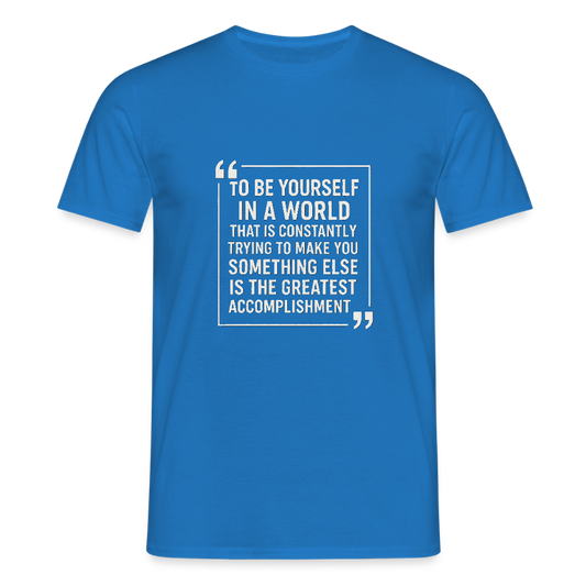 Be yourself T-Shirt - royal blue