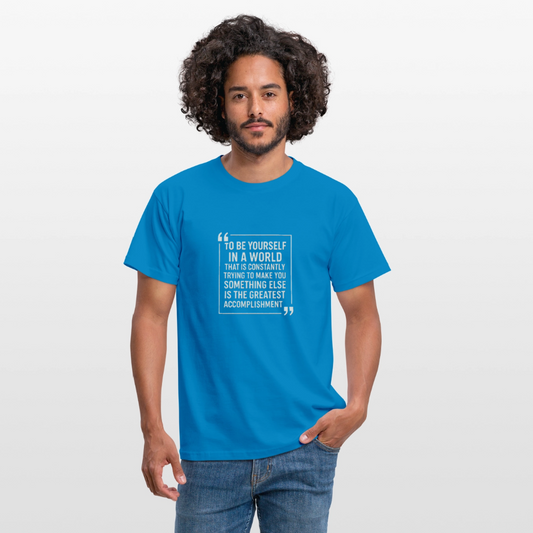 Be yourself T-Shirt - royal blue