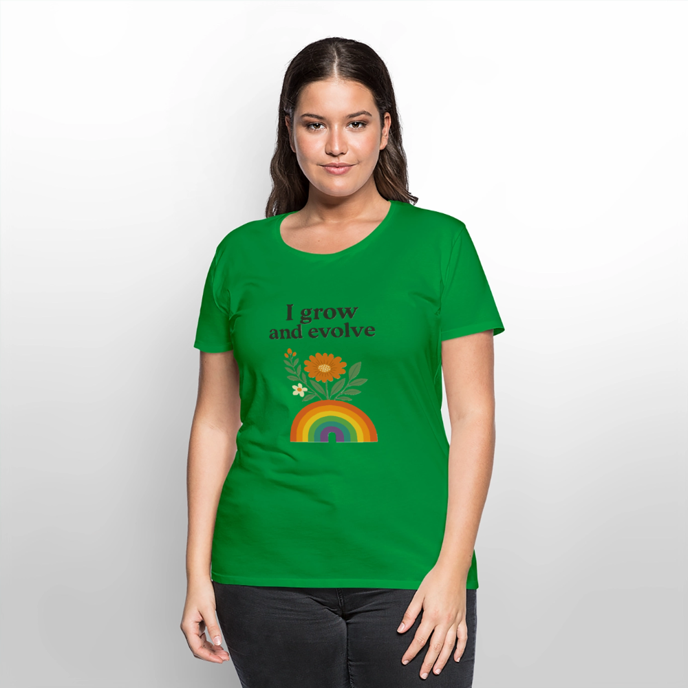 I Grow and Evolve" Statement T-shirt - green