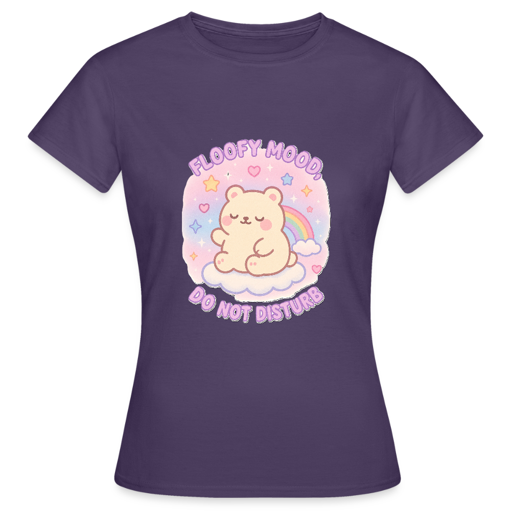 Floofy Mood T-Shirt - dark purple
