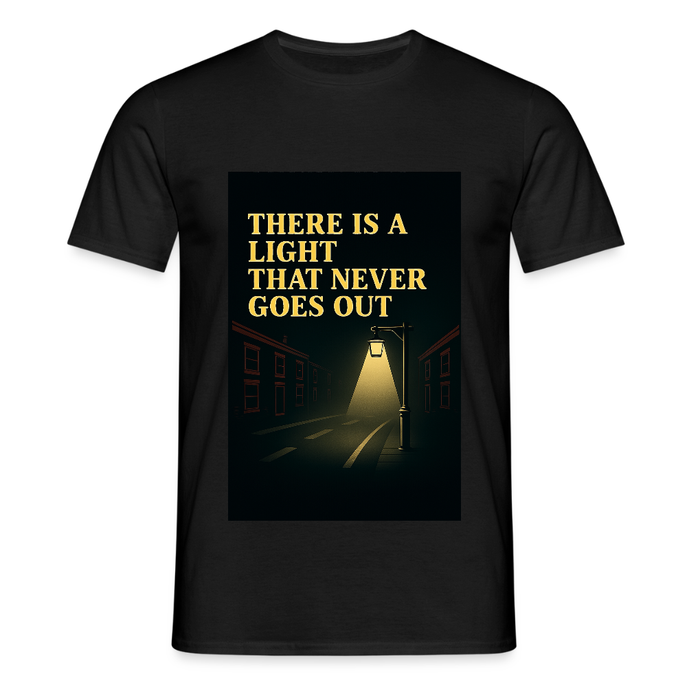 There is a light T-shirt - black
