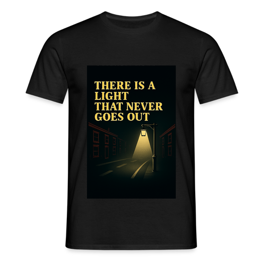 There is a light T-shirt - black