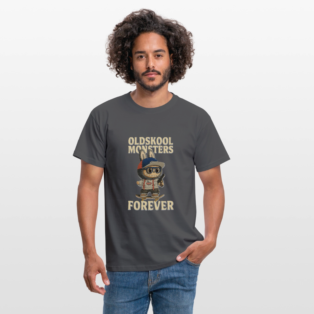 OldSkool Monsters T-shirt - charcoal grey