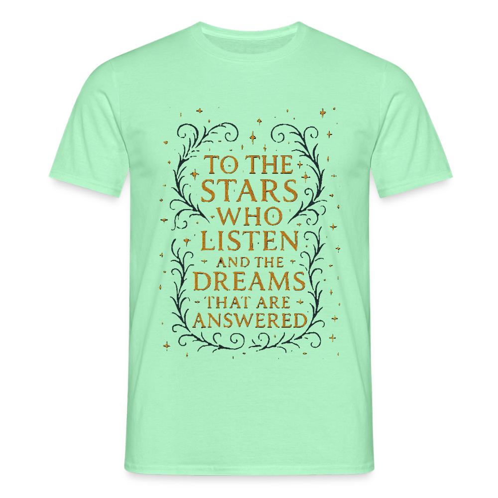 “To the Stars Who Listen” Fantasy Tee - mint green