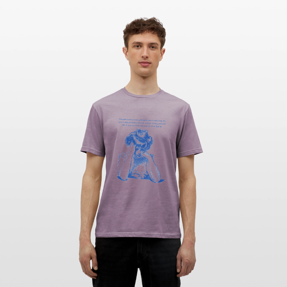 Sometimes I wonder T-shirt - purple-grey 