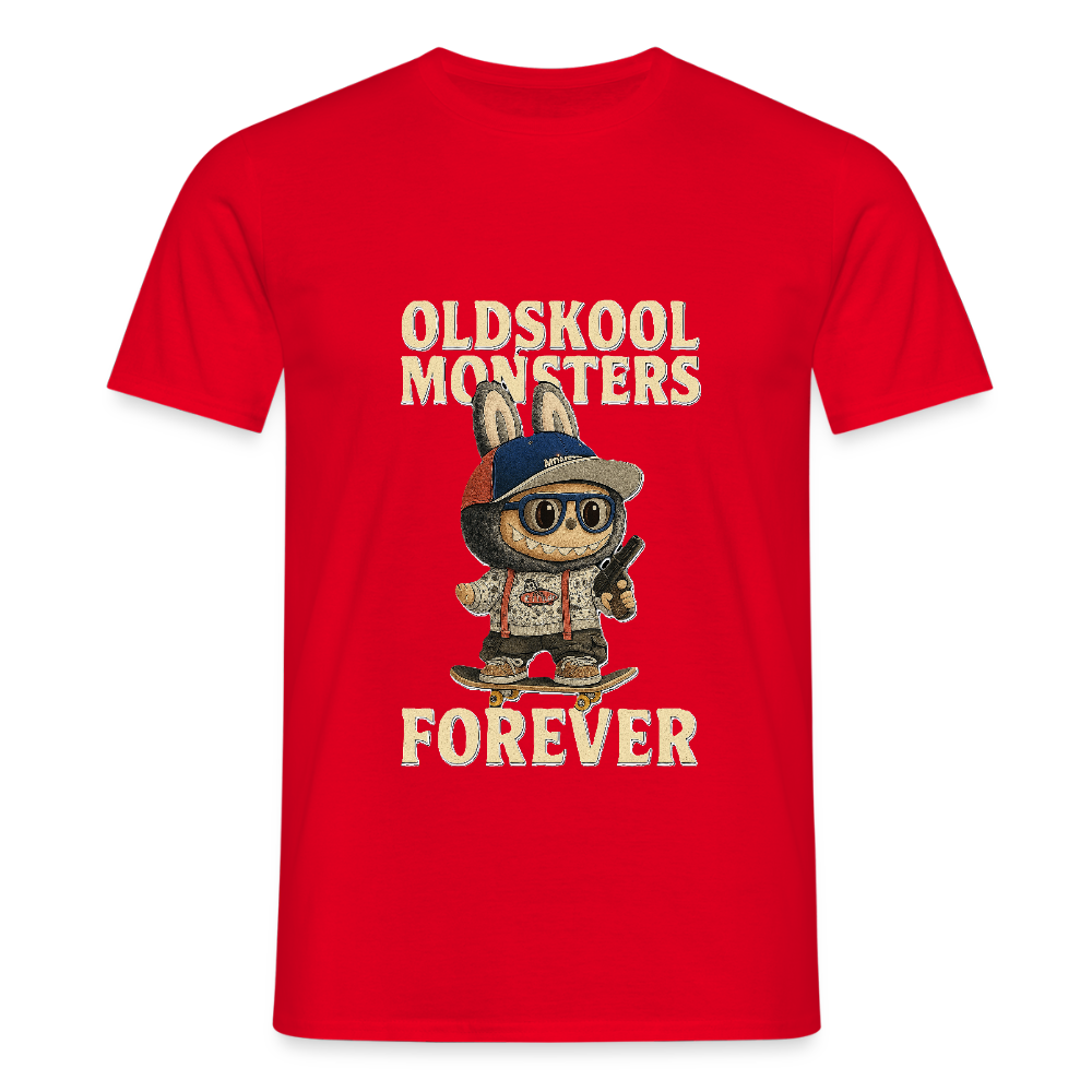 OldSkool Monsters T-shirt - red