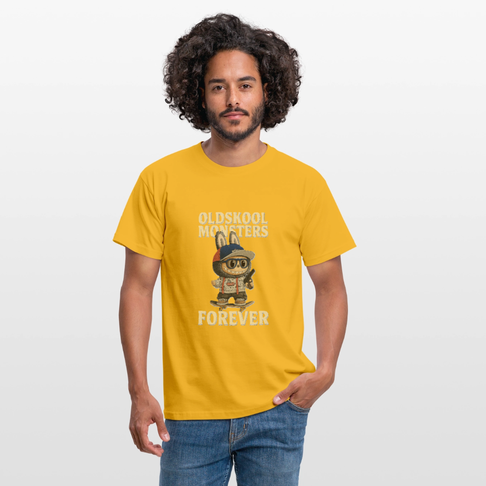OldSkool Monsters T-shirt - yellow