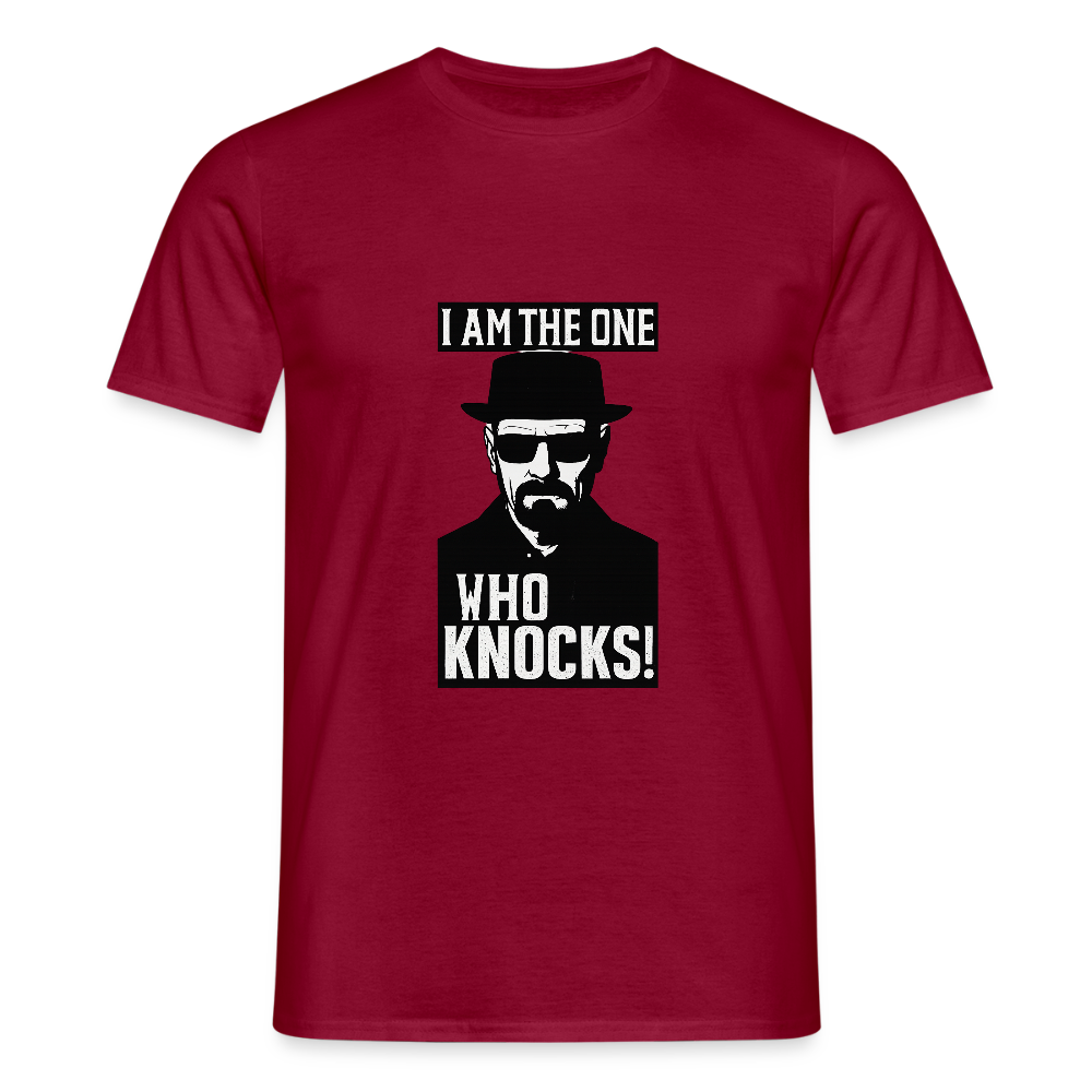I am the one who knocks T-shirt - brick red