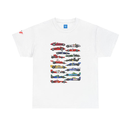 Unofficial 50 years of F1 Racing Tee, F1 Shirt, Motorsport Graphic Top, Race Car Apparel, Automotive Clothing