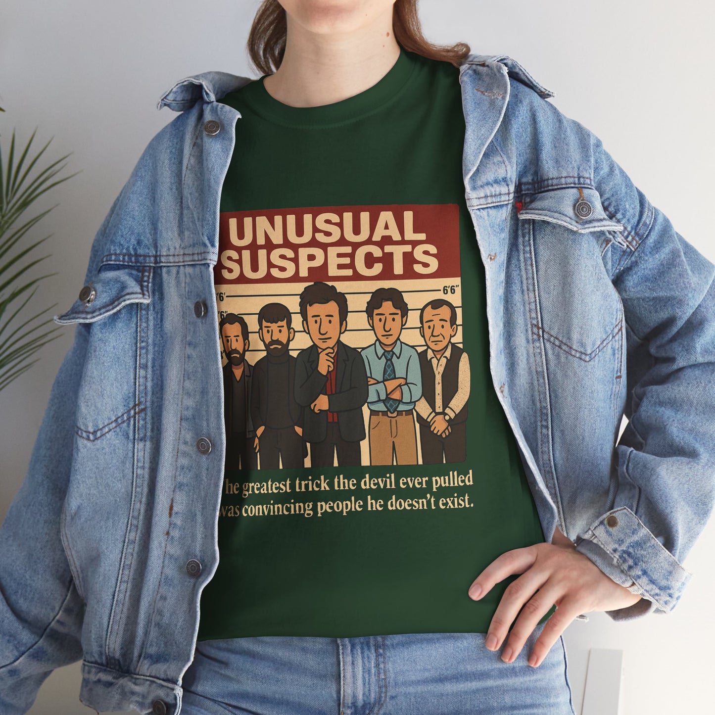 Unisex Heavy Cotton Tee - Unusual Suspects Inspired Quote T-Shirt, Graphic Tee, Unique Gift, Movie Quote Shirt, Cool Tee